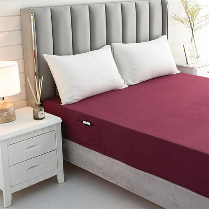 Decobites Luxe Sanding Fitted Sheet: High-Quality King Queen Bed Linen