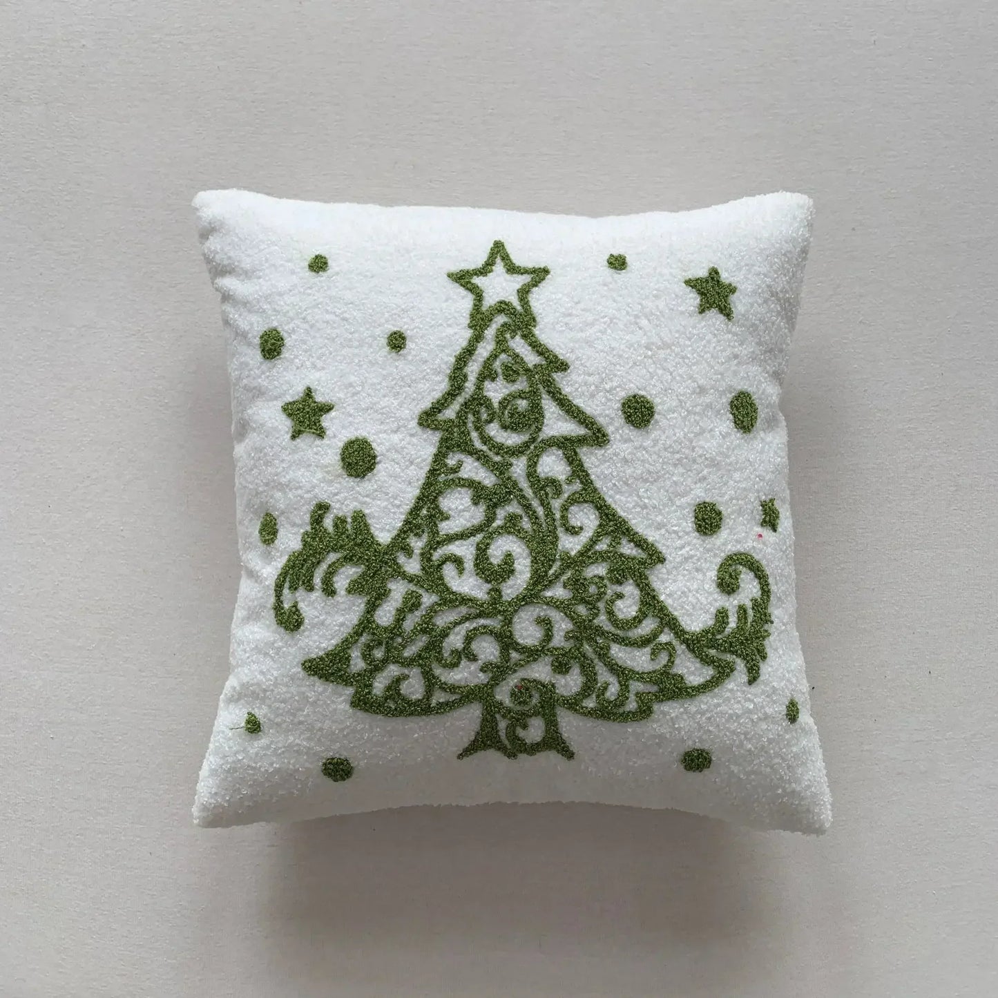 DecorBites™ Christmas Cartoon Embroidered Pillow Cover Set, Festive Decorative Cushions