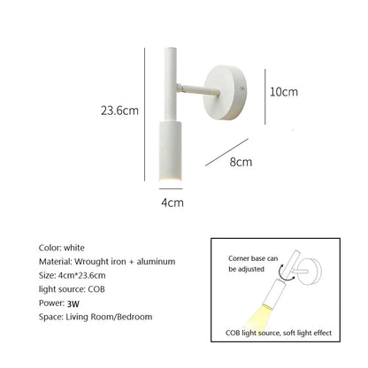 DecorBites™ LED Wall Lamp Night Light for Bedroom Bedside Reading Living Room Decor