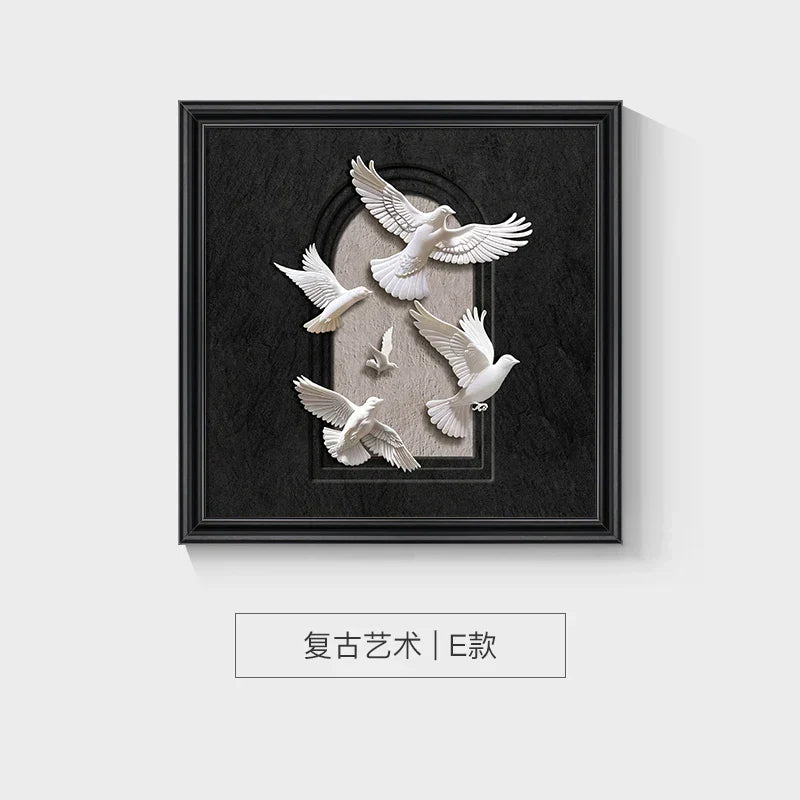 مجموعة إطارات ديكور حائط على شكل حيوانات من DecorBites™، لوحة فنية، ملصق، ديكور جمالي للغرفة