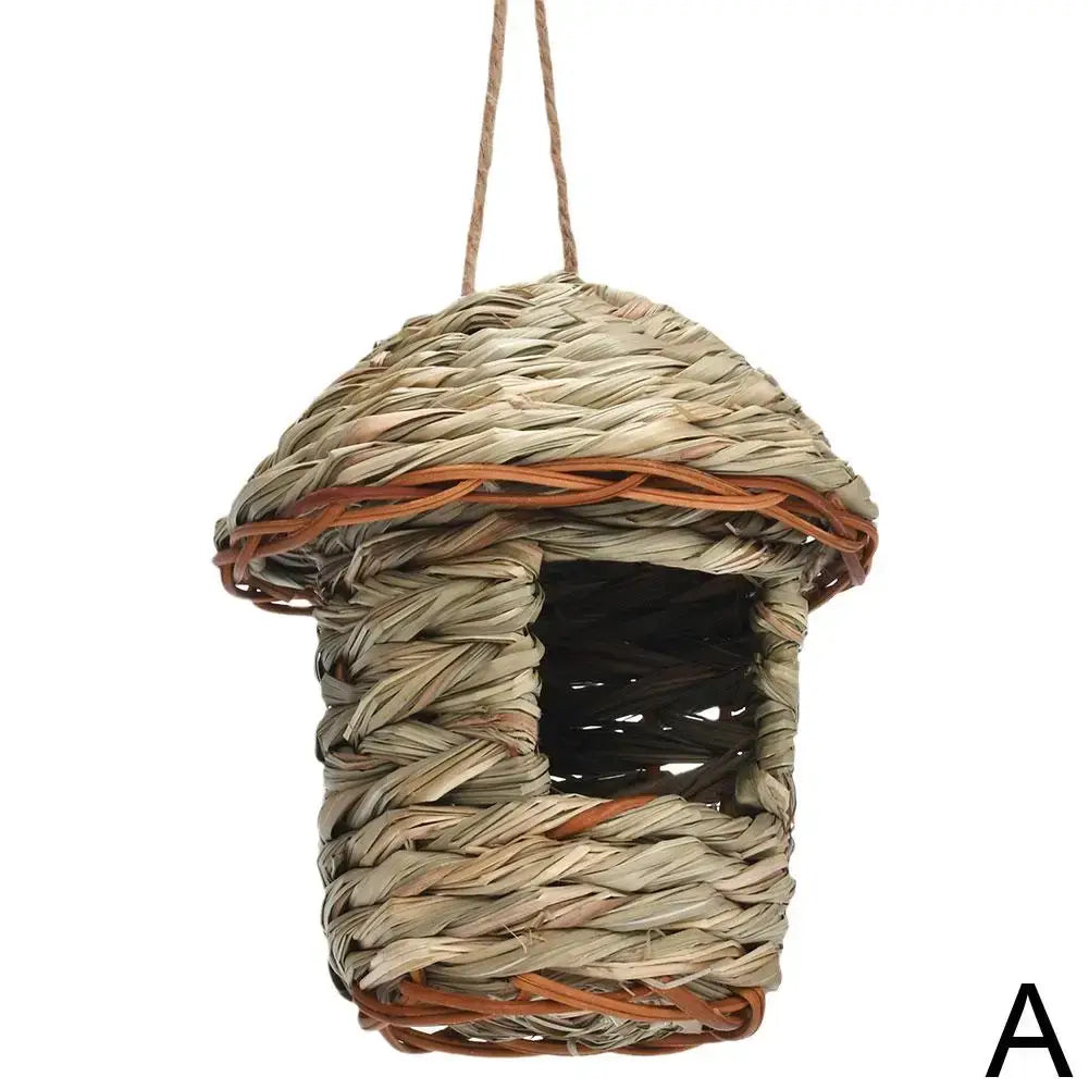 DecorBites™ Handwoven Parrot Bird Nest for Outdoor Gardens