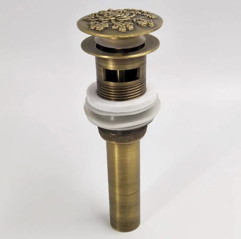 مصفاة حوض من النحاس العتيق من DecorBites™ - ملحق حمام