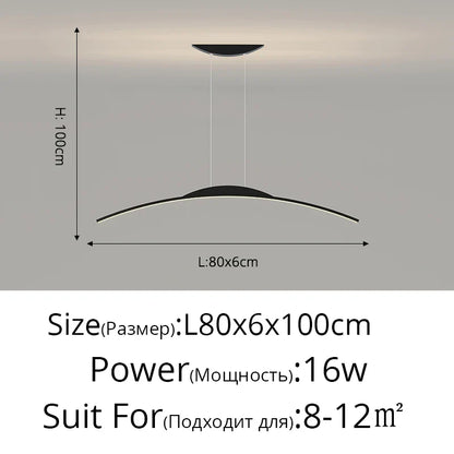 مصباح معلق LED من DecorBites™ - إضاءة بسيطة معلقة لغرفة الطعام وديكور المنزل