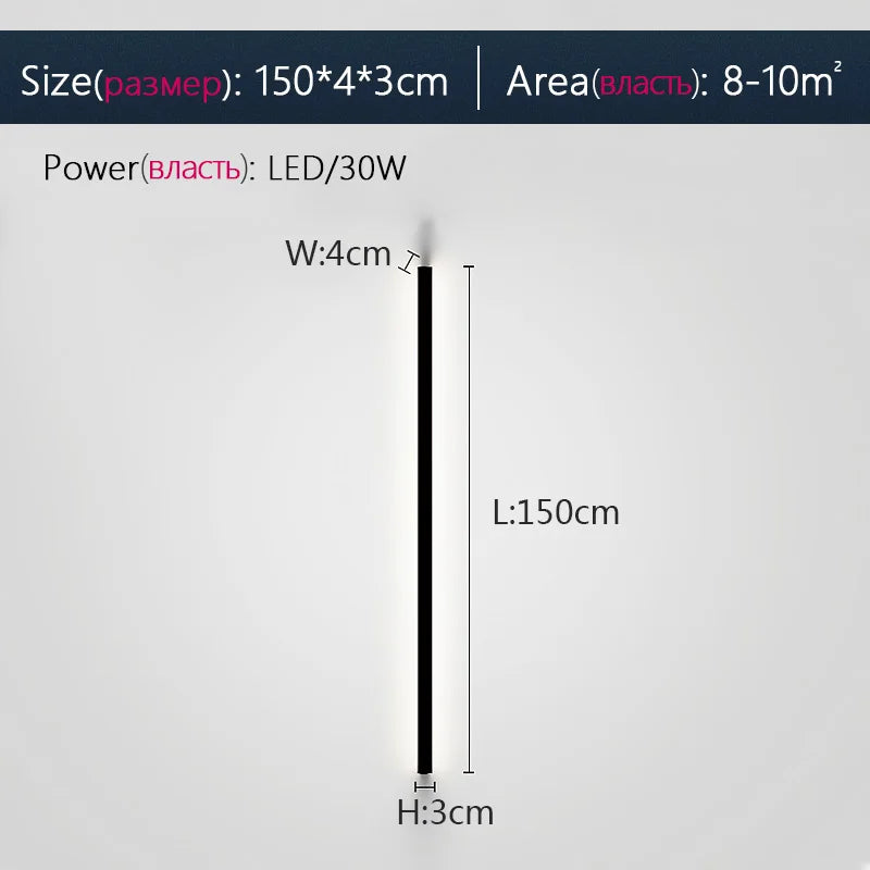 DecorBites™ Elegant Black LED Wall Lamp for Bedroom, Living Room, Aisle, Sofa, & Ceiling