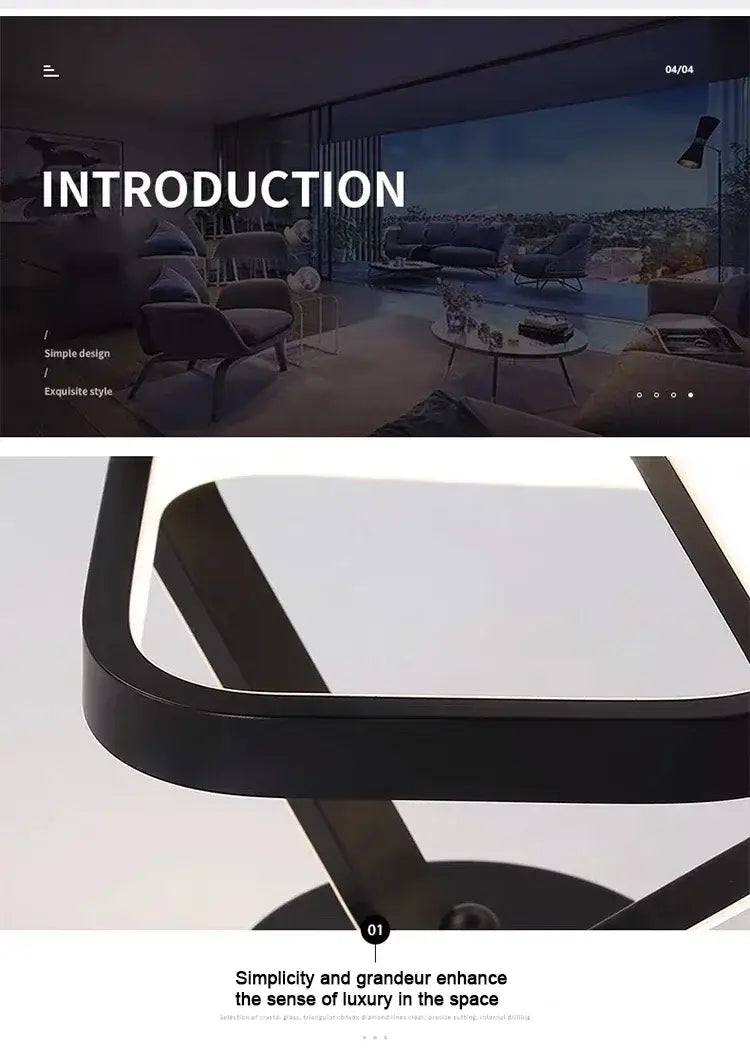 DecorBites™ Modern LED Chandelier Light for Home