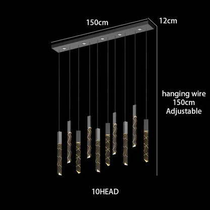 DecorBites™ Crystal Chrome LED Chandelier: Luxury Duplex Stair Loft Pendant Light for Living Room