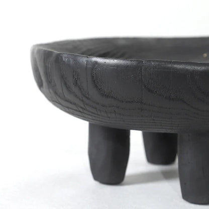 DecorBites™ Imitation Wood Grain Corner Tray Fruit Bowl Desktop Storage Jewelry Plate Tray