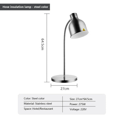 مصباح طاولة كهربائي لحفظ حرارة الطعام بقوة 275 واط من ديكوربايتس™ للمطبخ والمطعم