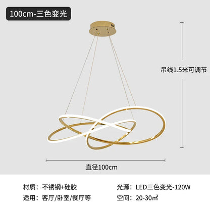 DecorBites™ Clover Stainless Steel Pendant Lamp, Luxe Four Leaf, 3 Colors