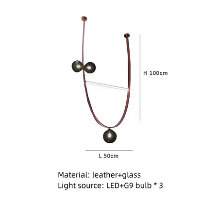 DecorBites™ Leather Chandeliers 2023 LED Minimalist Home Decor Lighting for Living Room