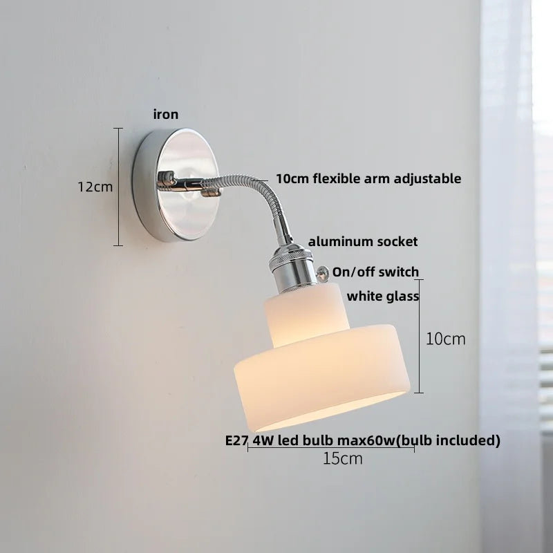 DecorBites™ LED Wall Lamp Sconce with Pull Chain Switch and Flexible Arm