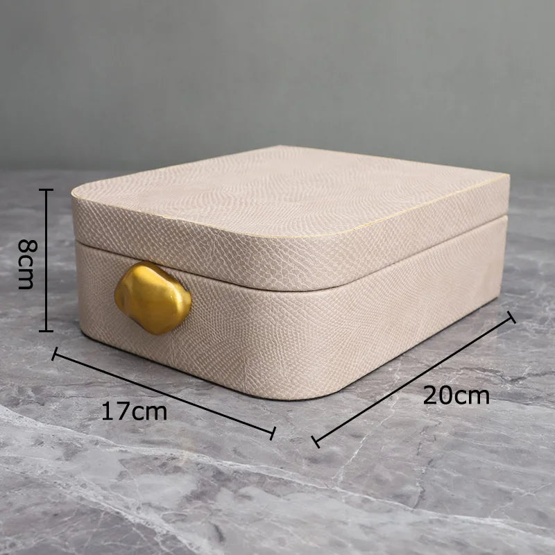 Leather Rectangular Jewelry Box