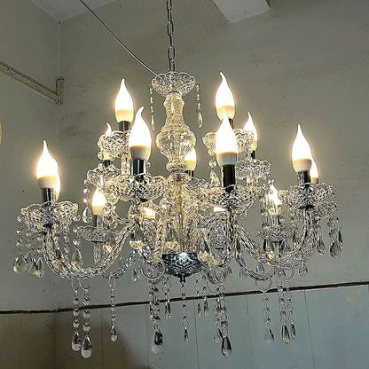 DecorBites™ Crystal Light Road Guide Wedding Hall Candle Light European style Pendant