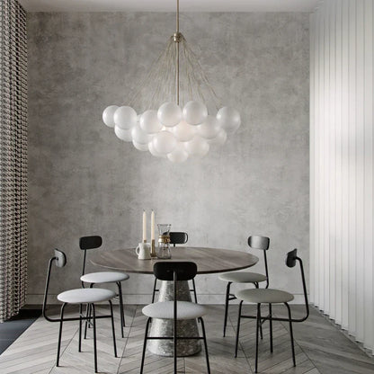 Lámpara de araña LED con bola de cristal DecorBites™ para dormitorio, comedor y sala de estar