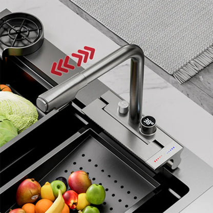 DecorBites™ Digital Display Pull Out Kitchen Faucet