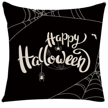 DecorBites™ Halloween Linen Cushion Cover for Living Room Decor and Sofa - Trick or Treat