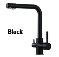 DecorBites™ Black Kitchen Faucet Mixer Tap 360° Rotation Water Features