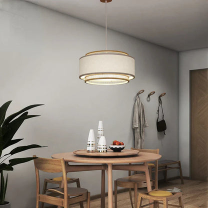 DecorBites™ Japanese Bamboo Chandelier Pendant Light for Living Dining Bedroom - Quiet Style Icon