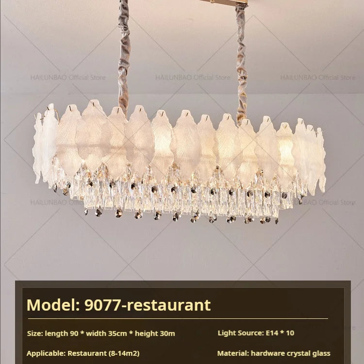 DecorBites™ Crystal Chandelier: Modern Elegance for Living Room, Bedroom - High-End Luxury Lighting