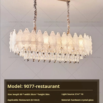 DecorBites™ Crystal Chandelier: Modern Elegance for Living Room, Bedroom - High-End Luxury Lighting