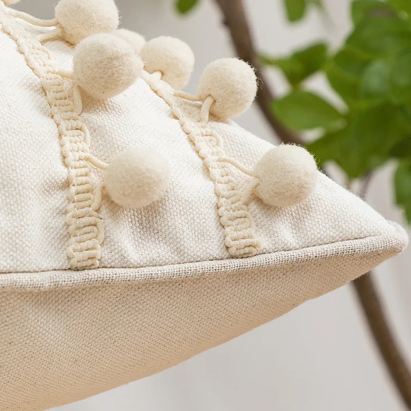 أغطية وسائد DecorBites™‎ مطرزة بأشكال هندسية من قماش قطني منقوش لديكور المنزل