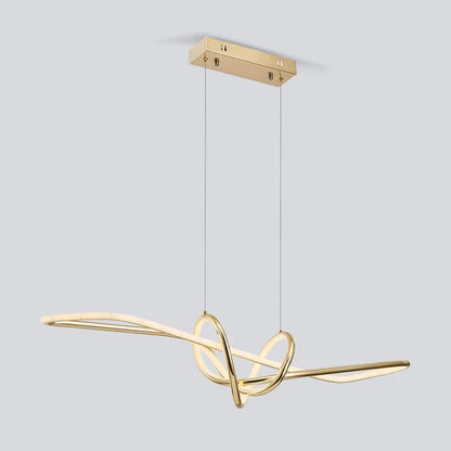 DecorBites™ Gold LED Chandeliers: Modern Kitchen & Restaurant Lighting Fixtures