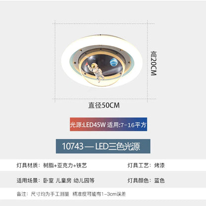 DecorBites™ Astronaut Spaceman Planet Kids Room Ceiling Lamp