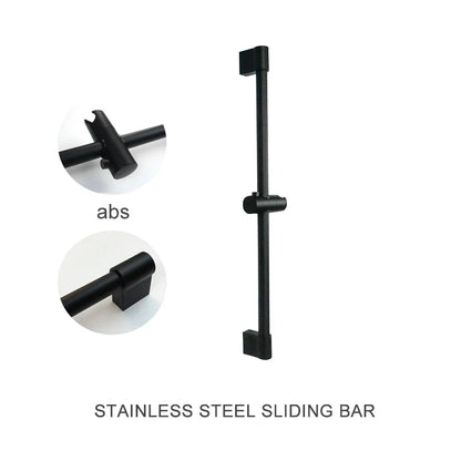 DecorBites™ ABS3 Rain Shower Head Set with Adjustable Rod & Hose