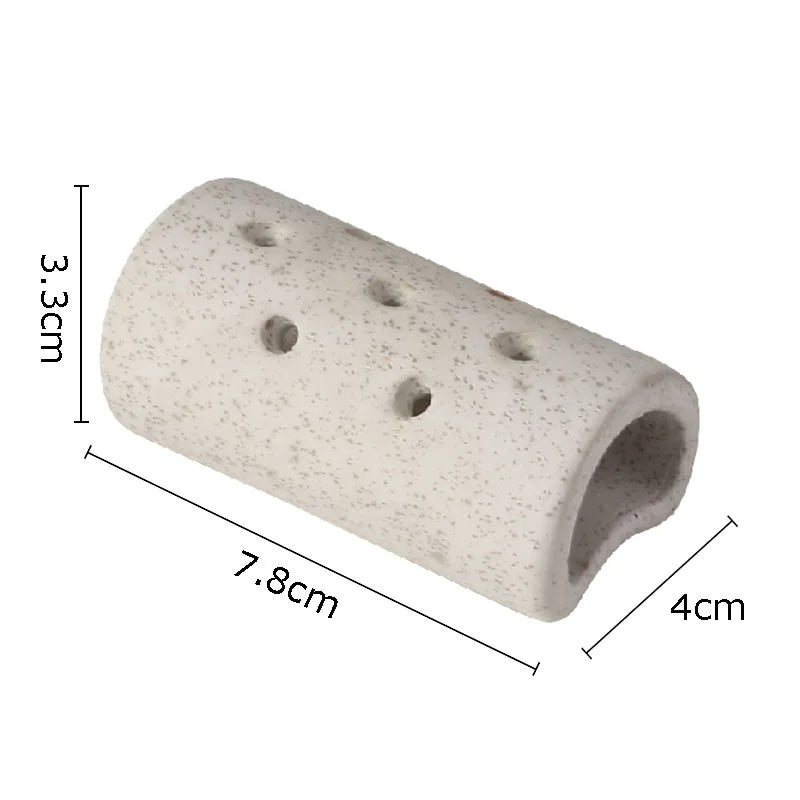 DecorBites™ Lotus Seedpod Ceramic Vase Artificial Flower Pot Modern Desk Decor