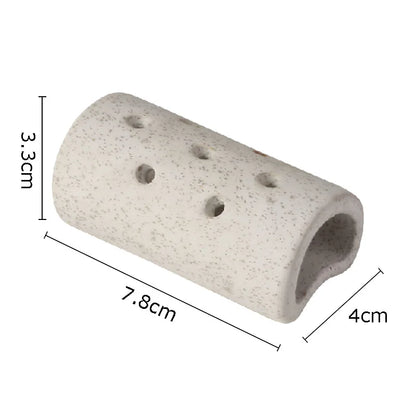 DecorBites™ Lotus Seedpod Ceramic Vase Artificial Flower Pot Modern Desk Decor