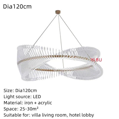 DecorBites™ Golden Round Ceiling Chandelier for Bedroom Dining Art Gallery Indoor LED Fixture