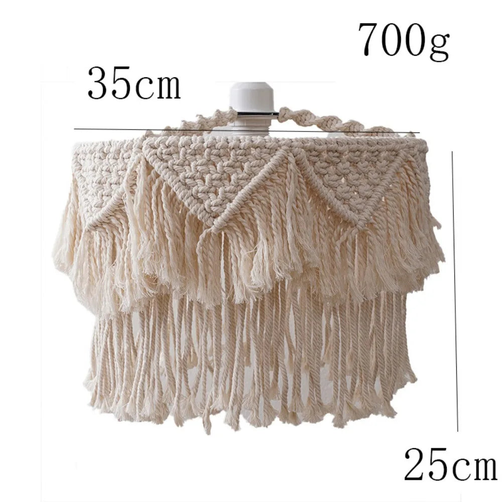 Decorbites™ Hanfseil-LED-Hängeleuchte mit E27-Sockel für Boho-Industrial-Farmhouse-Dekor