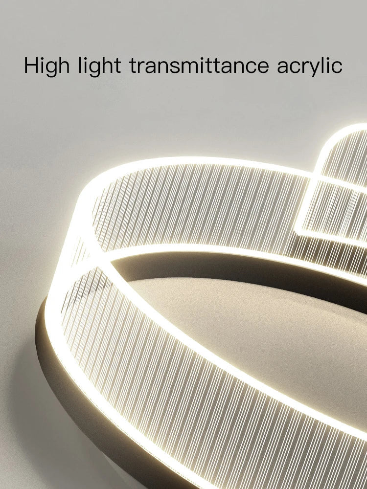 DecorBites™ LED Chandelier: Modern Luxur Ceiling Lighting for Living Room, Bedroom, Kitchen, Study