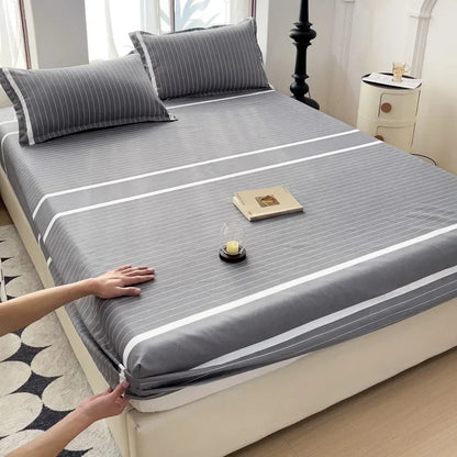 DecorBites™ Japanese Style Thick Fitted Sheet for Queen/King Bed