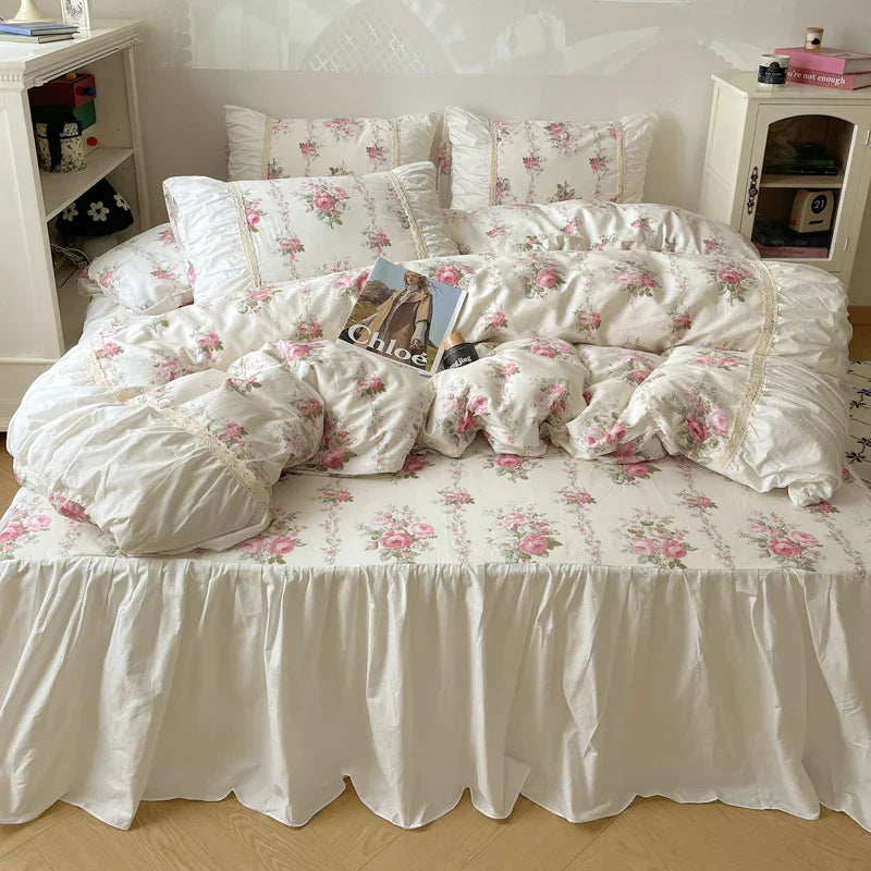 Floral Cotton Bedding Set 100 Percent Cotton 2X2.2m