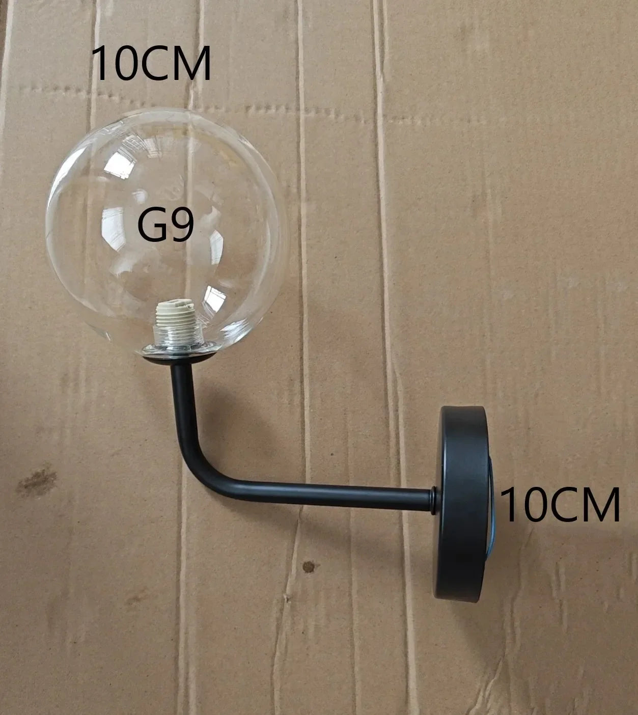 DecorBites™ Glass Ball Wall Lamp: Modern Nordic LED Lighting for Bedroom, Staircase, Outdoor