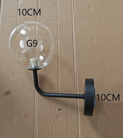 DecorBites™ Glass Ball Wall Lamp: Modern Nordic LED Lighting for Bedroom, Staircase, Outdoor