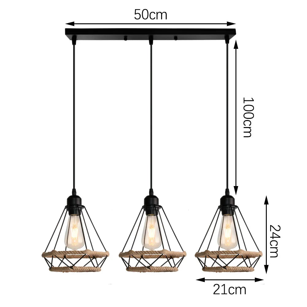 DecorBites™ Industrial Hanging Lamp for Kitchen Bedroom Aisle Lighting