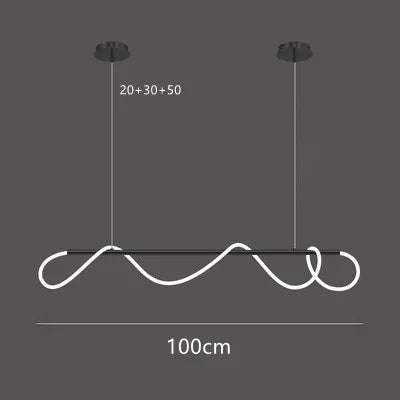 Lámpara de araña LED DecorBites™ de manguera larga para comedor, cocina o bar