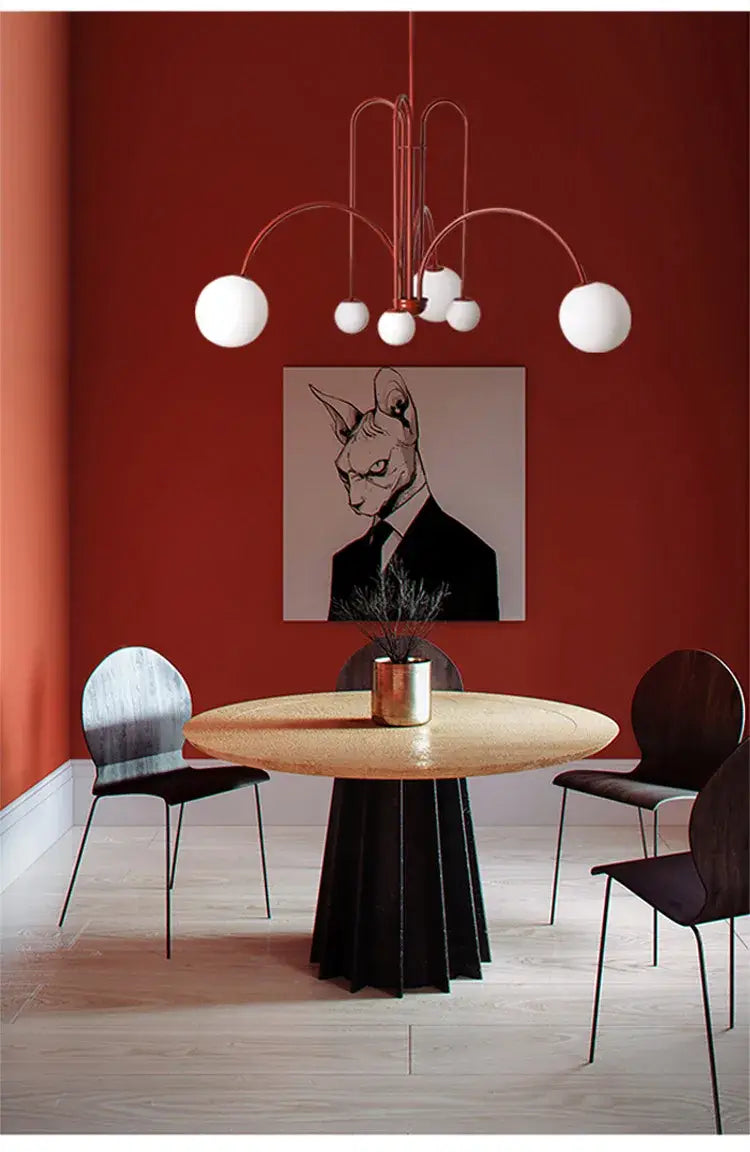 DecorBites™ Nordic Comet Glass Ball Chandelier - Elegant Home Décor