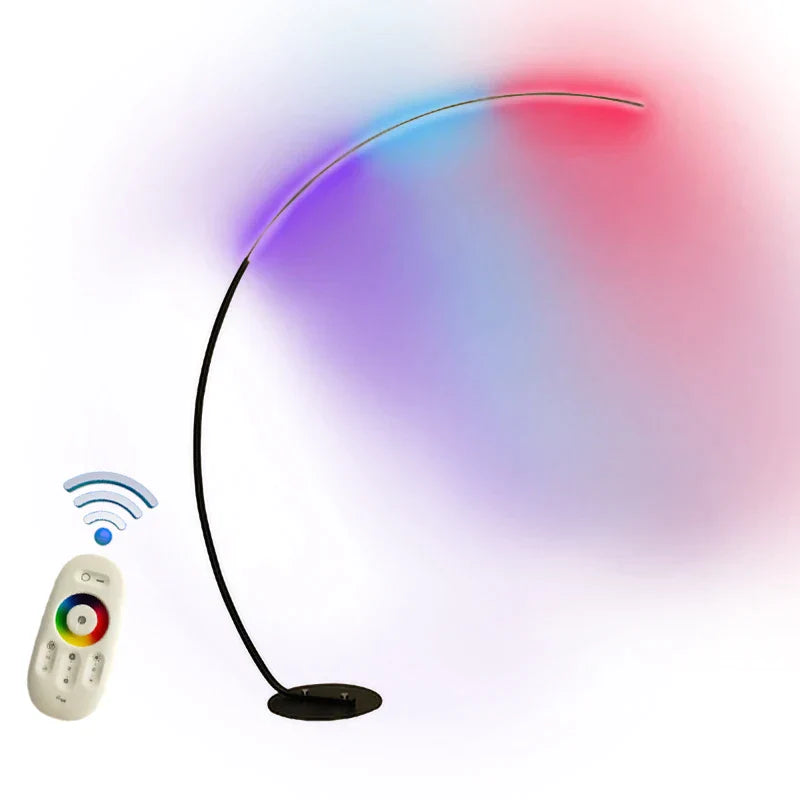 DecorBites™ LED Art Floor Lamp Dimmable Remote RGB Living Room Bedroom Decor