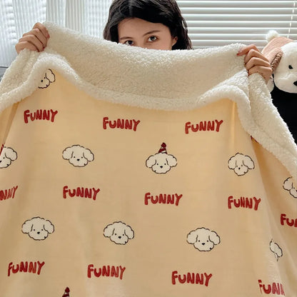 Manta de forro polar DecorBites™ | Chal multiusos para oficina y hogar | Manta suave y cálida