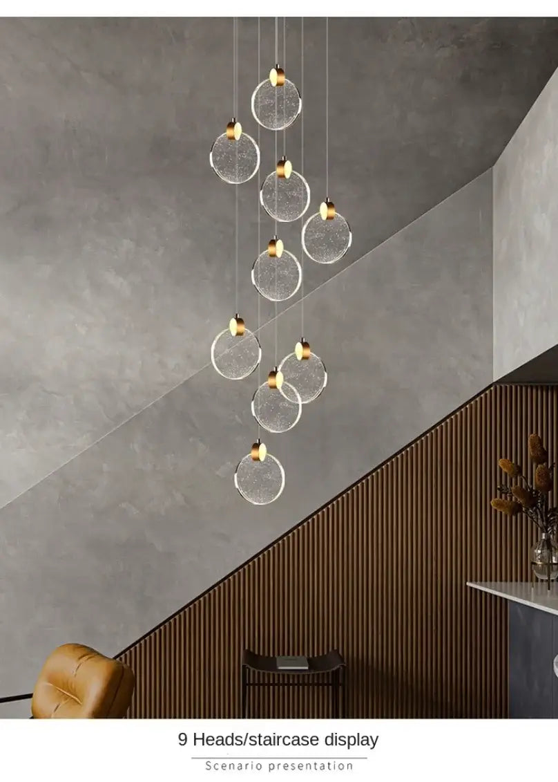 DecorBites™ LED Crystal Pendant Light for Bedroom and Bathroom