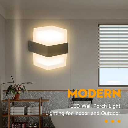 Aplique de pared LED DecorBites™ para decoración del hogar y el jardín, luminaria impermeable para escaleras