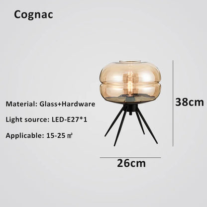 DecorBites™ Glass Desk: Modern Decorative LED Living Room Bedroom Creative Glass Decor Desk