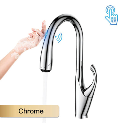 Pull Out Kitchen Faucet – Touch Control Brass Mixer Tap