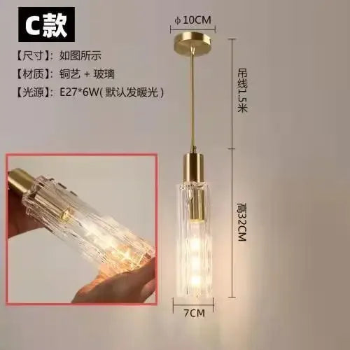 Lámpara colgante LED DecorBites™ para decoración del hogar - Lámpara colgante nórdica moderna