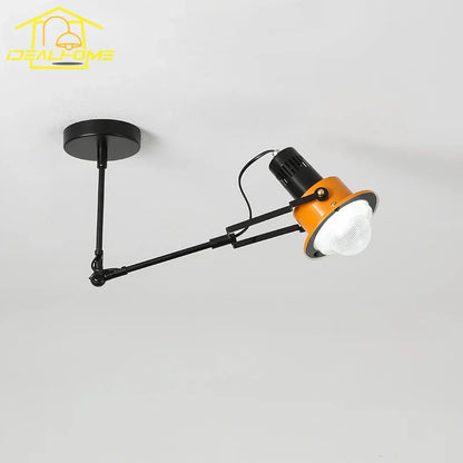 DecorBites™ Industrial Swing Arm LED Wall Lamp for Bedroom Living Room - Iron Art
