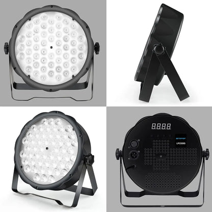 Decorbites™ Großer Wagen 54x1,5W RGB LED Par-Licht Bühnenbeleuchtung - 2 Stk.