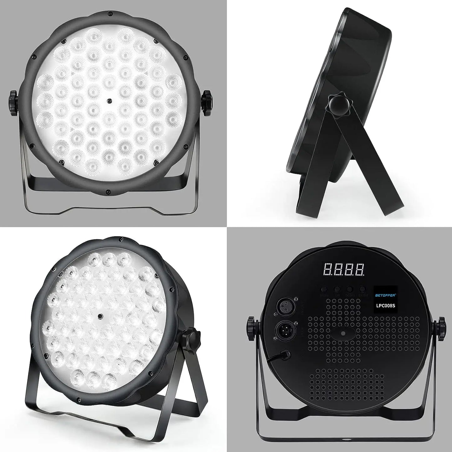 Decorbites™ Große Bär RGB LED Par-Lichter - Set aus 4 Disco-Bühnen-DJ-Partybeleuchtungen